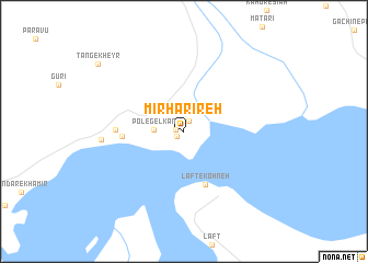 map of Mīr Ḩarīreh