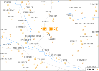 map of Mirkovac