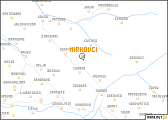 map of Mirkovci