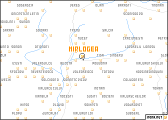 map of Mîrlogea