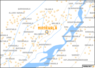 map of Mīrnewāla