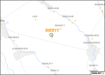 map of Mirnyy