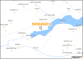 map of Mirogoshchʼ