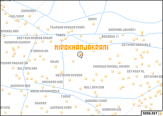 map of Miro Khān Jakrāni