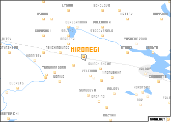 map of Mironegi