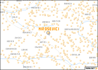 map of Miroševići