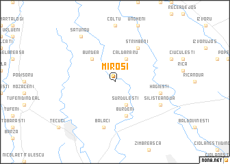 map of Miroşi