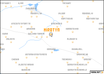 map of Mirotyn
