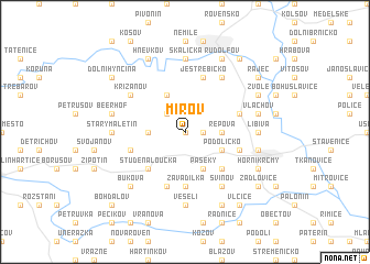 map of Mírov