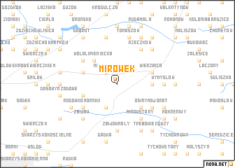 map of Mirówek