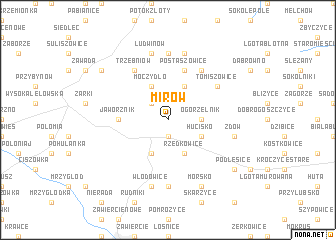 map of Mirów