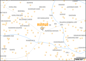 map of Mīrpur