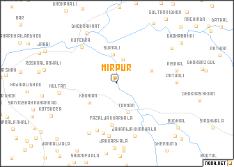 map of Mīrpur