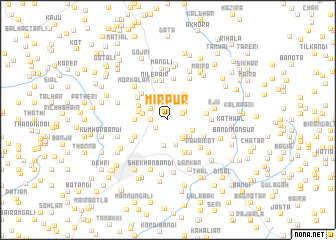 map of Mīrpur