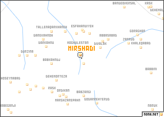 map of Mīr Shādī