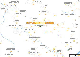 map of Mīr Shāh Moḩammad