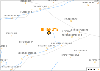 map of Mirskoye