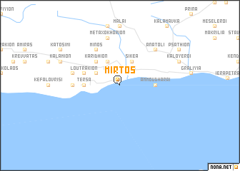 map of Mírtos