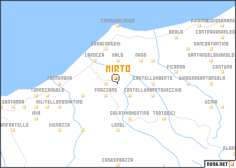 map of Mirto