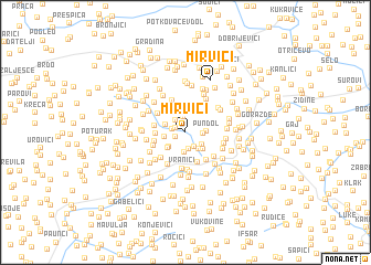 map of Mirvići