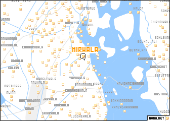 map of Mīrwāla