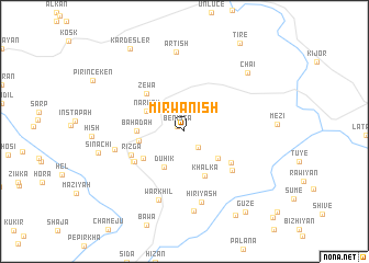 map of Mīrwānīsh