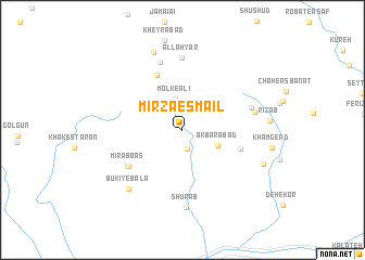 map of Mīrzā Esmā‘īl