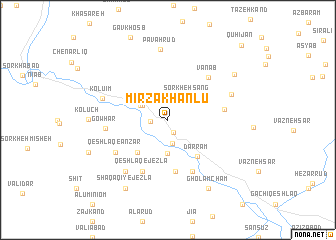 map of Mīrzā Khānlū