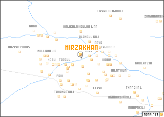 map of Mirza Khān
