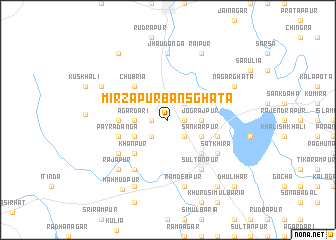 map of Mirzāpur Bānsghāta