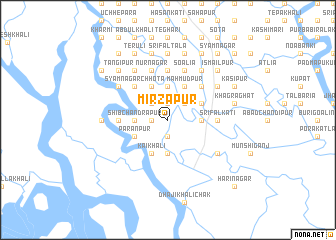 map of Mirzāpur