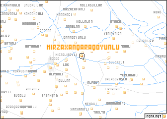 map of Mirzǝxanqaraqoyunlu