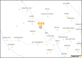 map of Mish