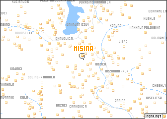 map of Mišina