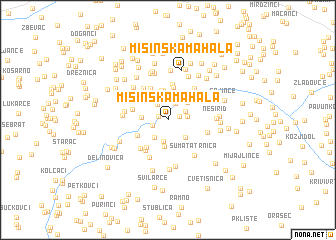 map of Mišinska Mahala