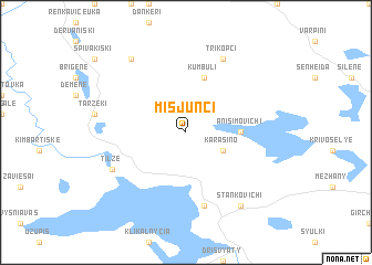map of Misjunci