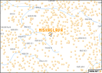 map of Miska Glava