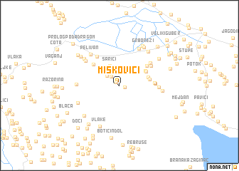 map of Miškovići