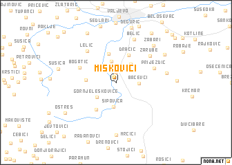 map of Miškovići