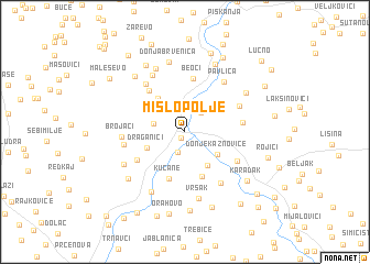 map of Mislopolje