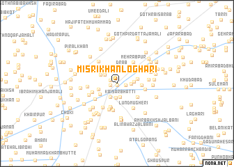 map of Misrī Khān Loghāri