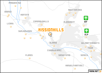 map of Mission Hills