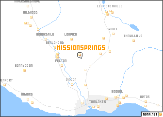 map of Mission Springs