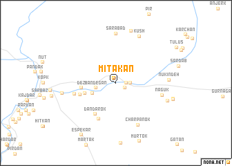 map of Mītakān