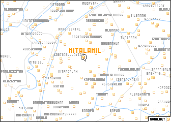 map of Mīt al ‘Āmil