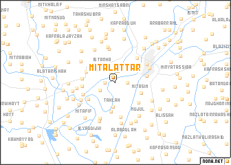 map of Mīt al ‘Aţţār