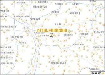 map of Mīt al Faramāwī