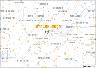 map of Mīt al Ghuraqāʼ