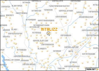 map of Mīt al ‘Izz