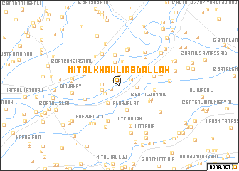 map of Mīt al Khawlī ‘Abd Allāh